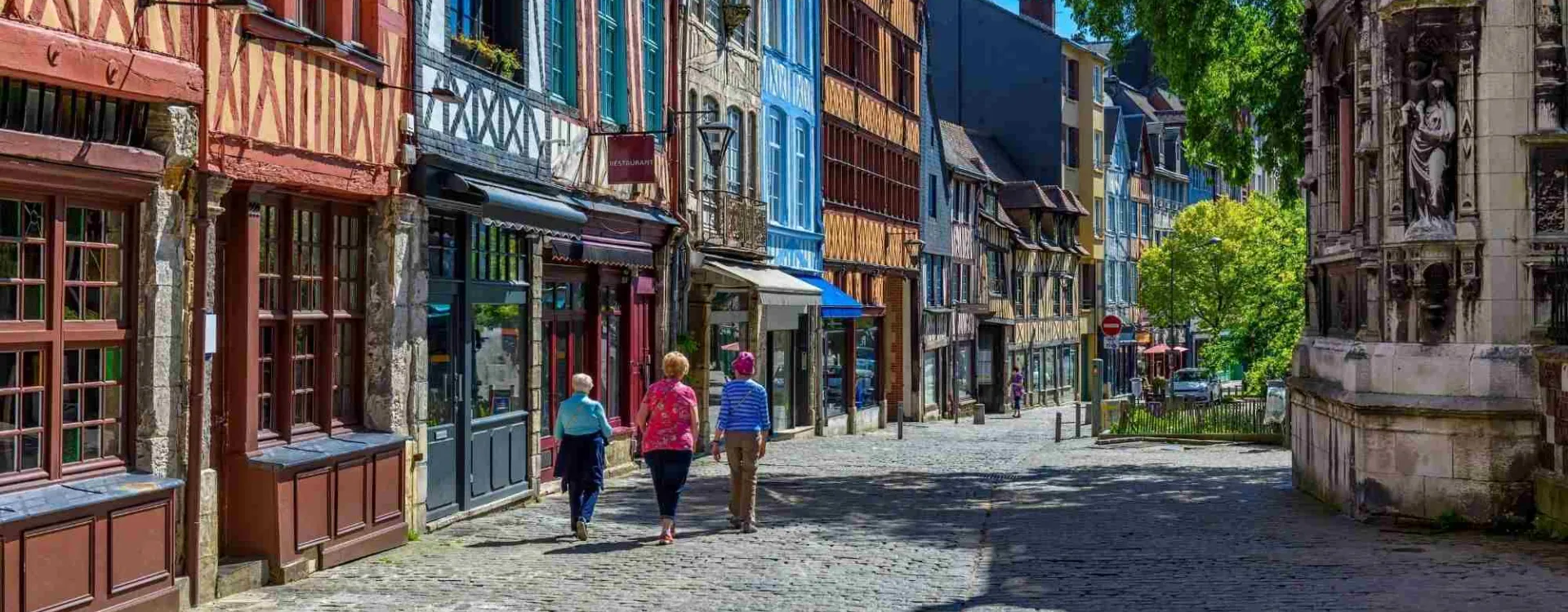 Maisons à colombages dans le centre historique de Rouen