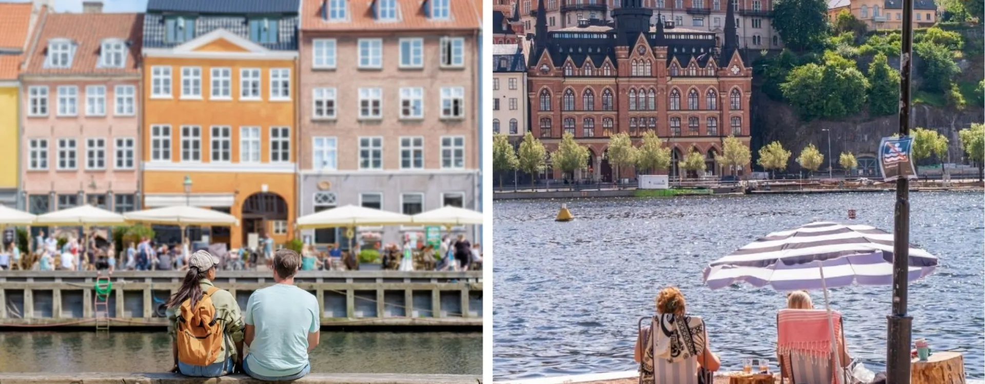 Comparaison Stockholm et Copenhague avec Nyhavn et Gamla Stan, deux capitales scandinaves populaires