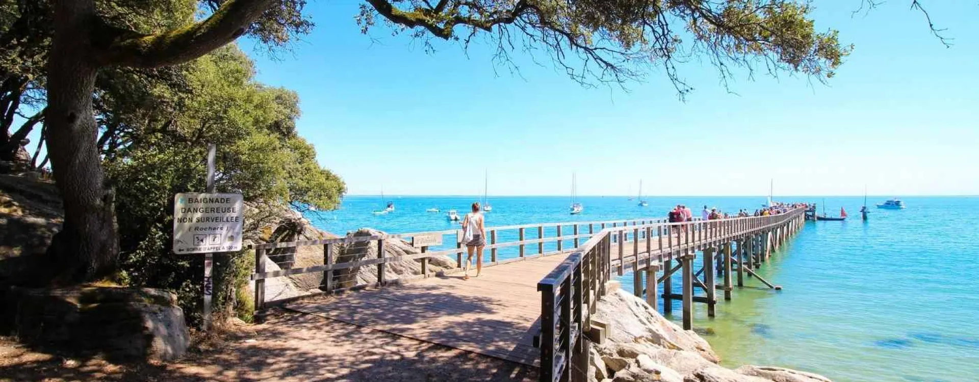 Estacade de la plage des Dames à Noirmoutier, l’une des plus belles plages de Vendée