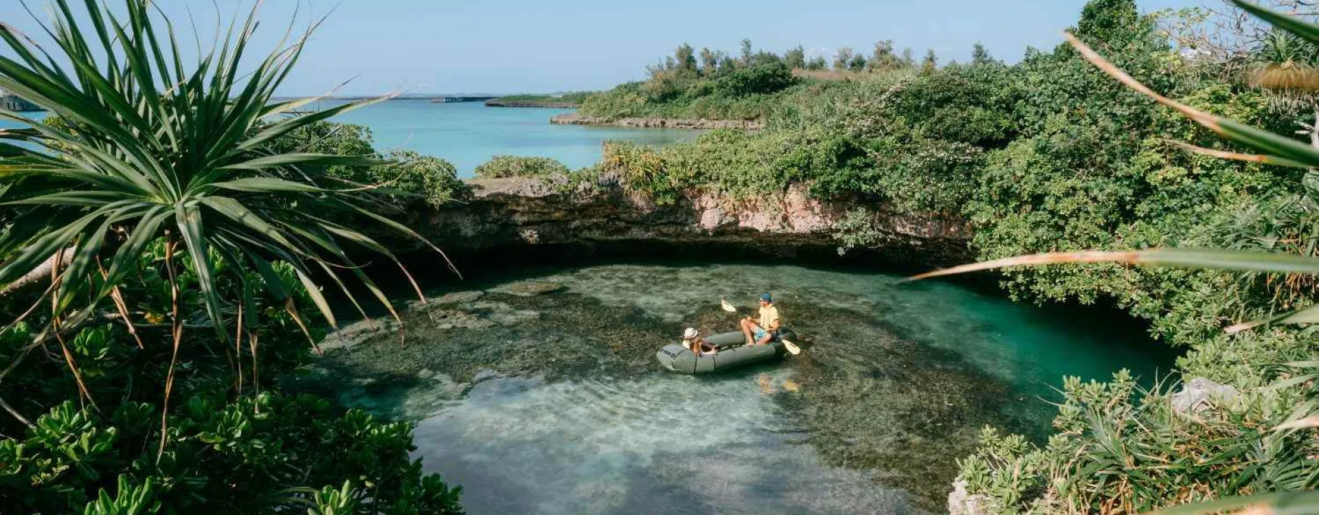 Paysage subtropical de l’archipel d’Okinawa au Japon