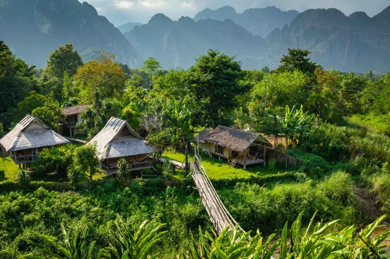 La qualité de l'hébergement au Laos tend à s'améliorer.