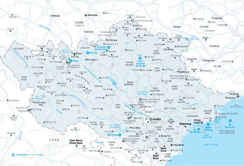 carte vietnam nord