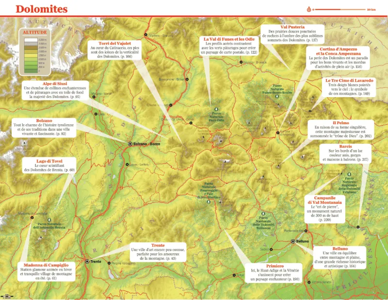 Les Dolomites Carte Lonely Planet Les Dolomites Carte Lonely Planet
