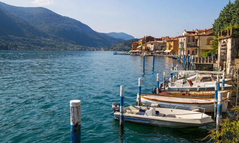 Port de Monte Isola sur le Lac d'Iseo