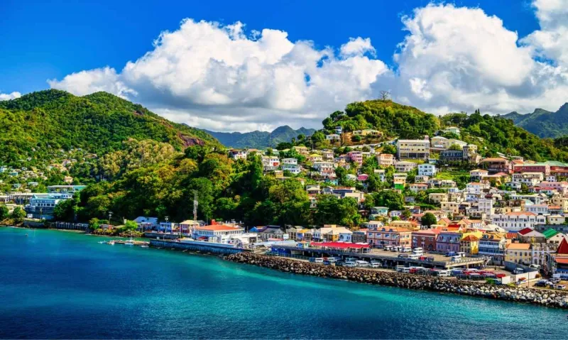 Saint-Georges, la capitale de Grenade dans les Caraïbes