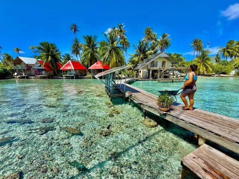 Village de Tetamanu à Fakarava Sud
