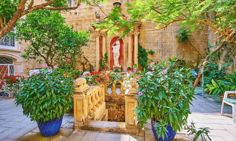 Les jardins de la Casa Rocca Piccola.