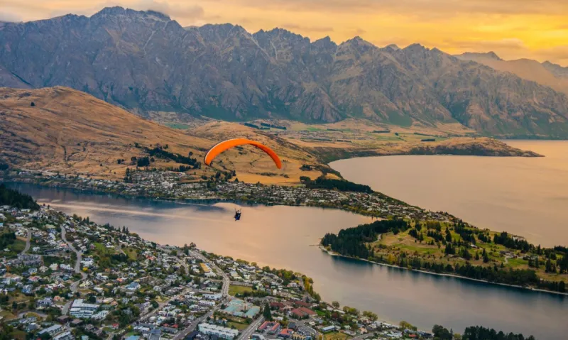 Lac Wakatipu en Nouvelle-Zélande