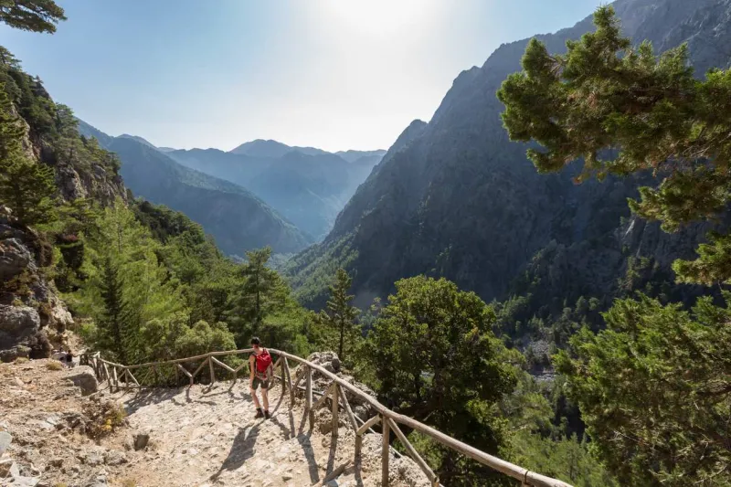La randonnée des gorges de Samaria est la plus populaire de Crète.