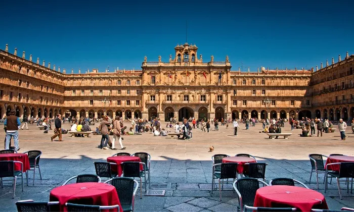 La Plaza Mayor de Salamanque.
