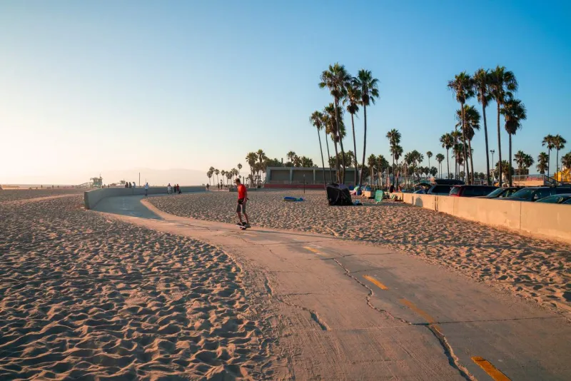 À Los Angeles, le soleil brille presque toute l’année.