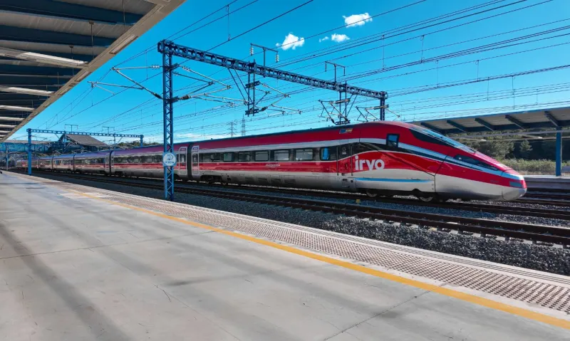 Un train de la compagnie IRYO en Espagne