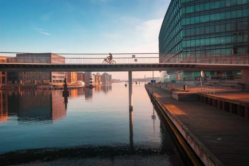 À Copenhague, le vélo est roi.