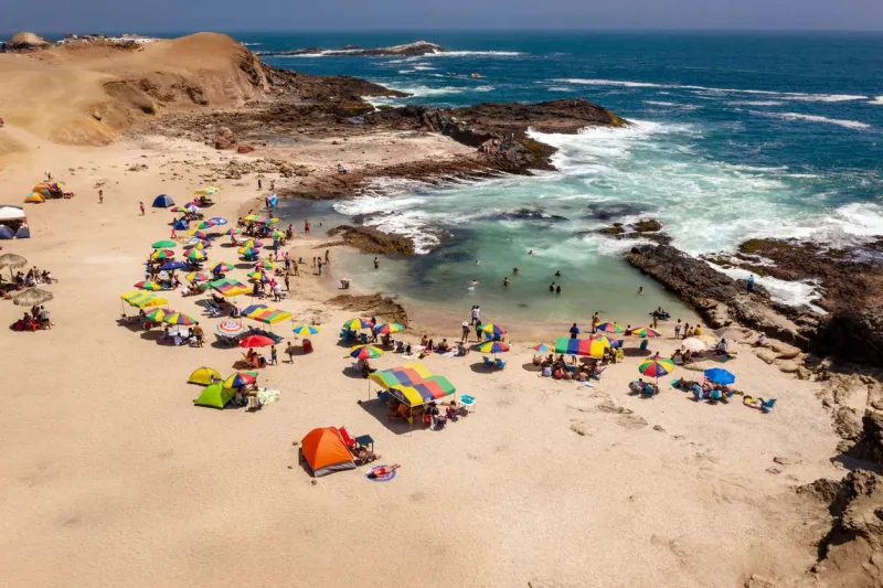 La plage de La Pocitas.
