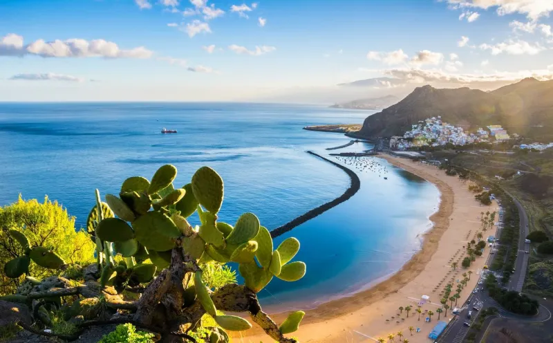 Une vue imprenable sur la playa Las Teresitas.