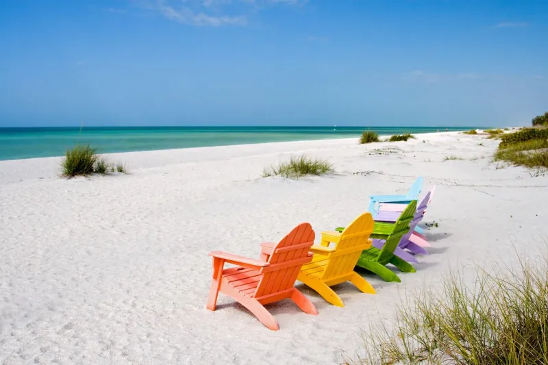 Une plage paradisiaque sur l'île de Sanibel en Floride.