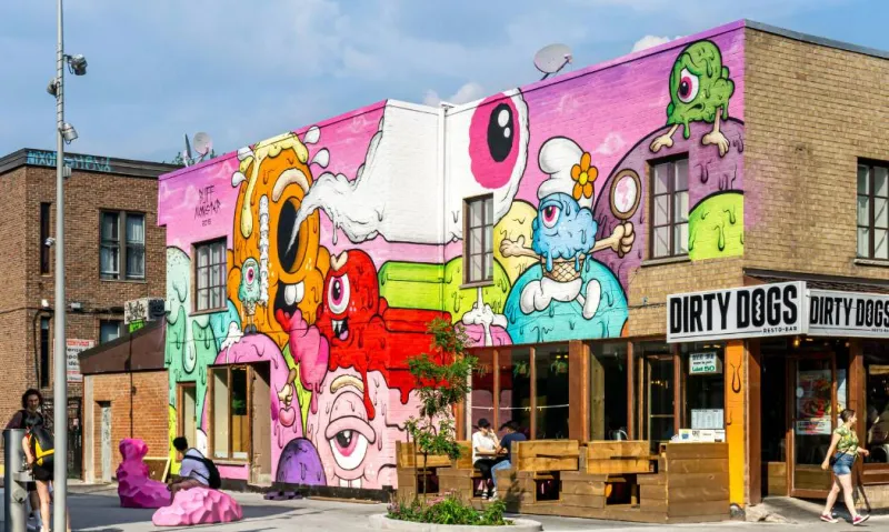 Le quartier du Plateau / Mile End est très riche en street art.