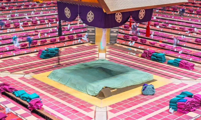 La Kokugikan Arena de Ryogoku accueille trois fois par an les tournois de sumo de Tokyo.