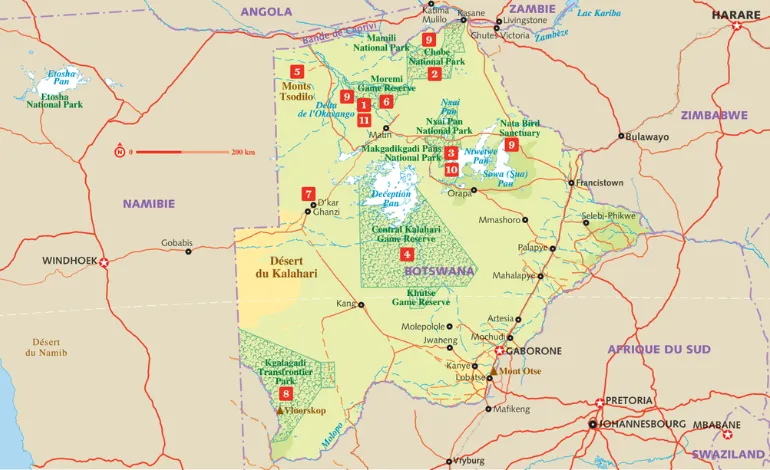 botswana carte