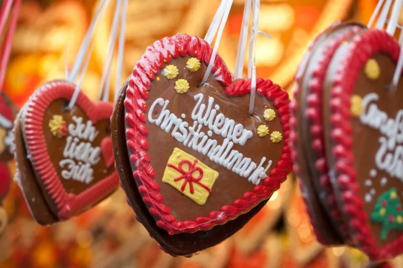 Le pain d'épices est un incontournables des marchés de Noël de Vienne.