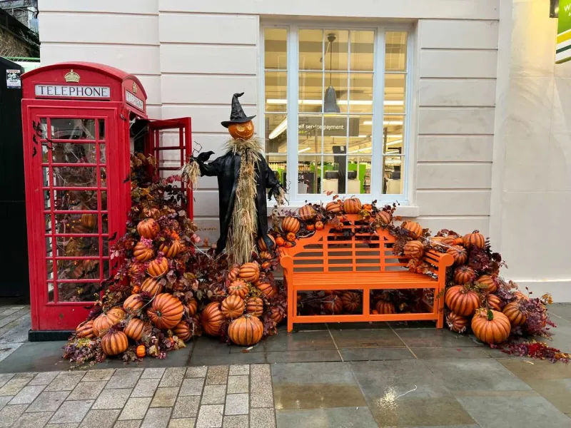 Des décorations d'Halloween à Londres.