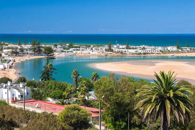 Le lagon d'Oualidia au Maroc.
