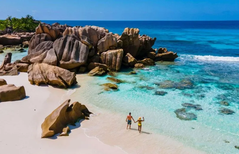 Anse Cocos est la plus belle plage de l'île de la Digue.