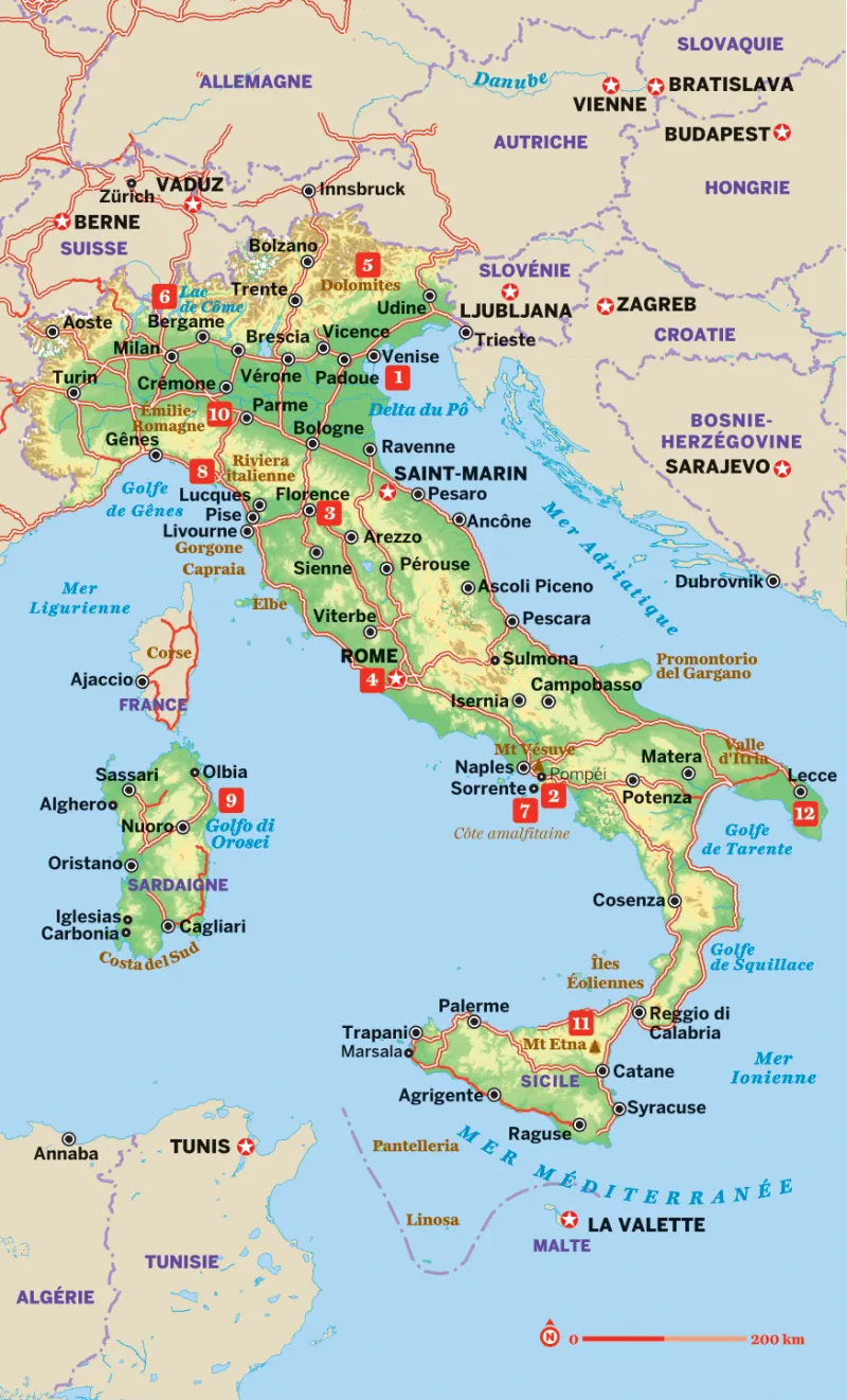 Italie carte