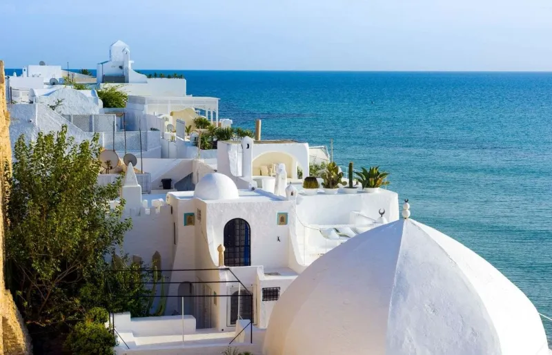 La station balnéaire d'Hammamet sur le Cap Bon.