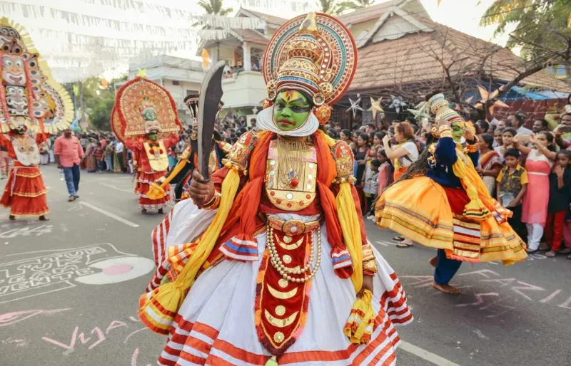 Le carnaval du Nouvel An à Kochi.