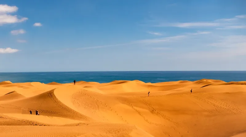 Les splendides dunes de Maspalomas à Grande Canarie.