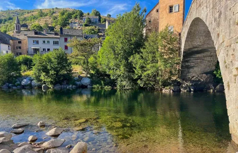 Le village de Pont-de-Montvert dans les Cévennes.