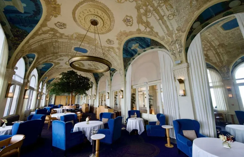 Le restaurant gastronomie Les Fresques à Evian-les-Bains.