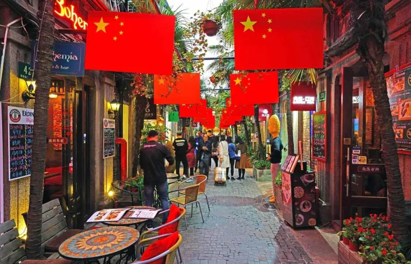 Les ruelles de Tianzifang à Shanghai.