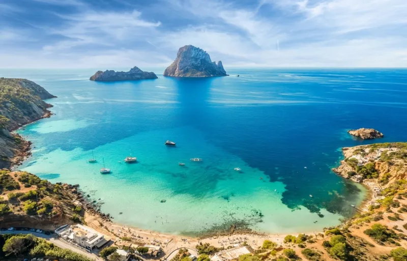 La cala d'Hort à Ibiza en Espagne