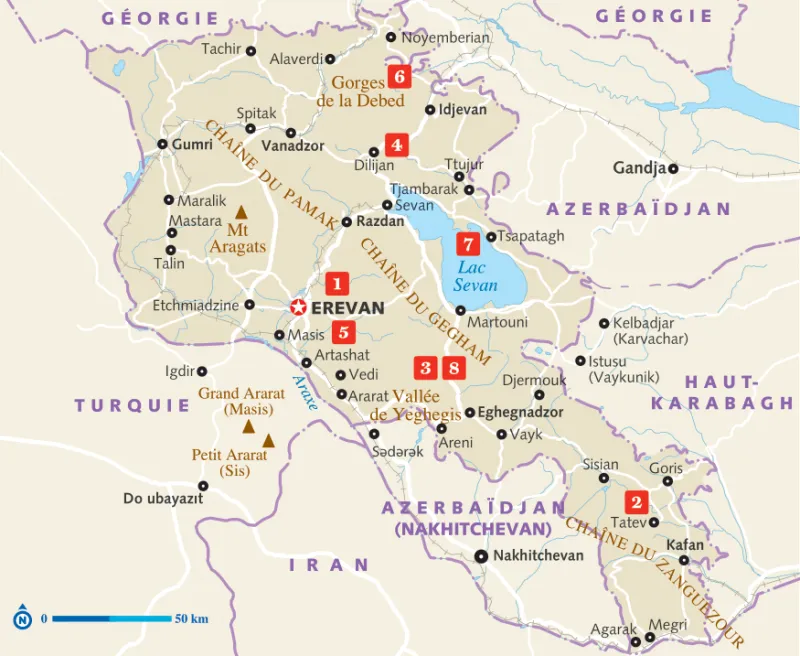 arménie carte