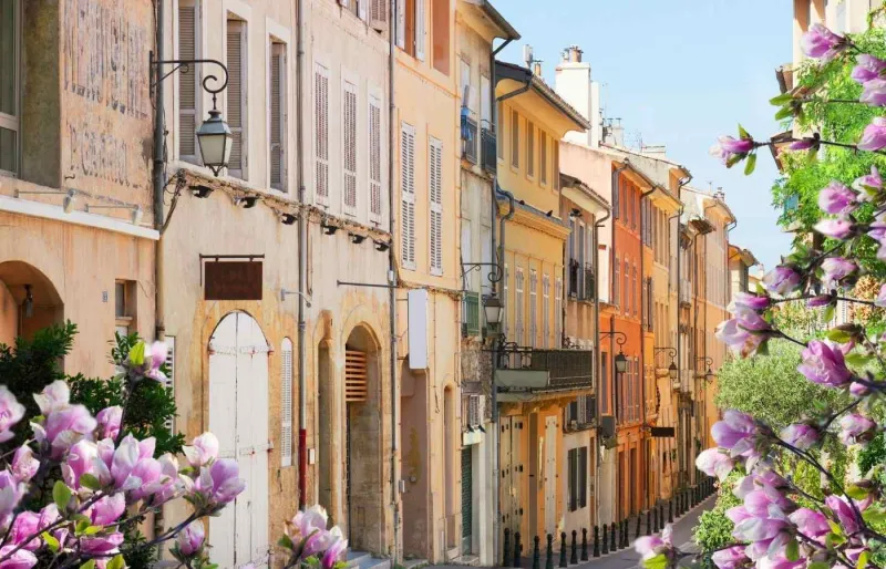 Les ruelles du centre historique d'Aix.