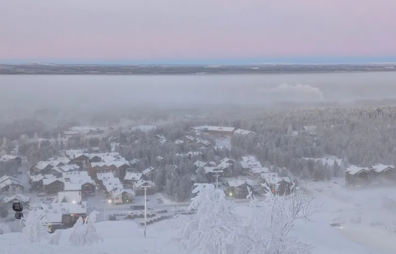 La station de ski de Levi dans le Grand Nord de la Finlande.
