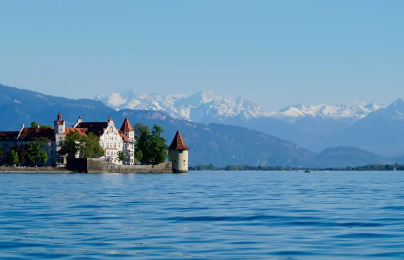L'île de Lindau, en Bavière, sur les rives du lac de Constance.