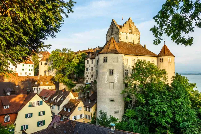 La vieille ville de Meersburg sur le lac de Constance.