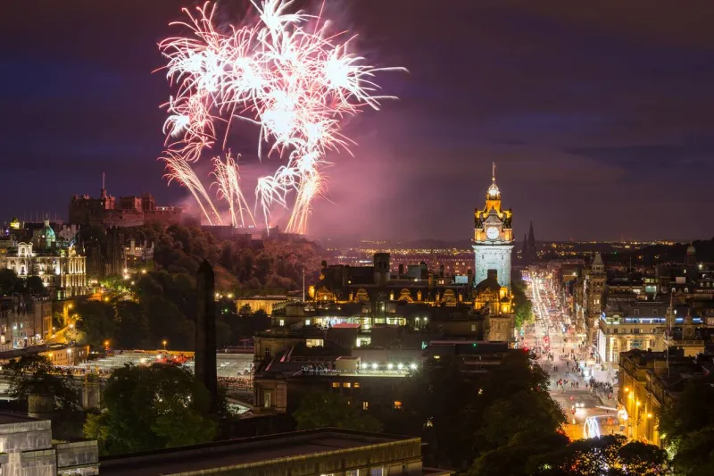 Le feu d'artifice d'Edimbourg est l'un des plus impressionnants d'Europe.