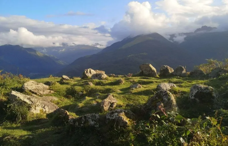 Le plateau du Bénou dans le Béarn.