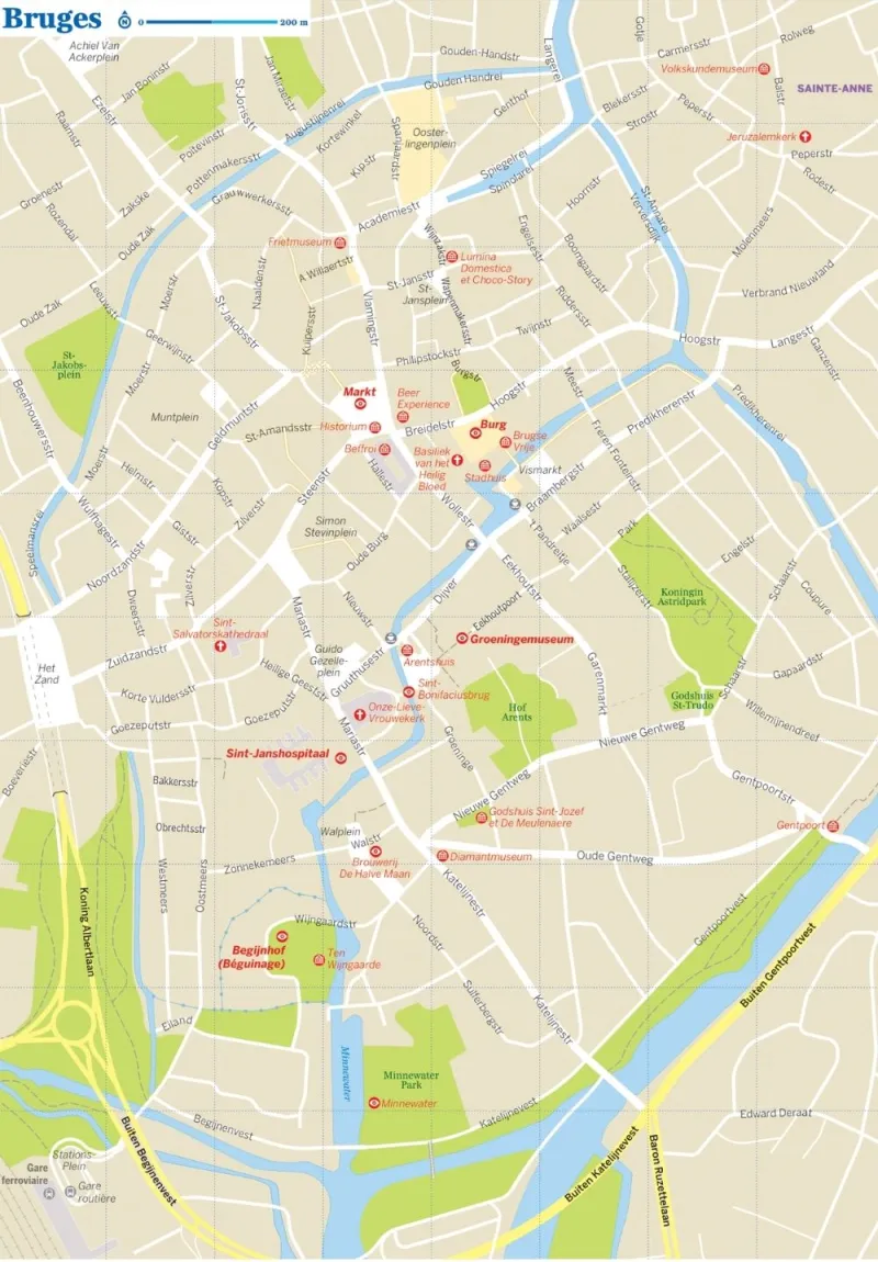 Bruges carte