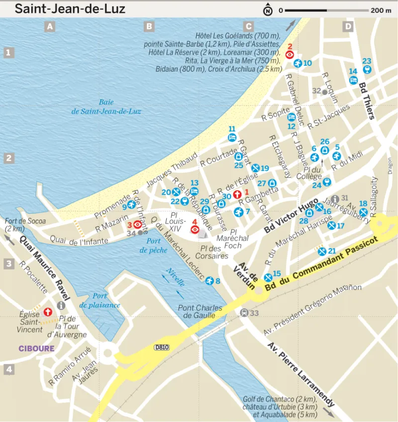 carte saint jean de luz