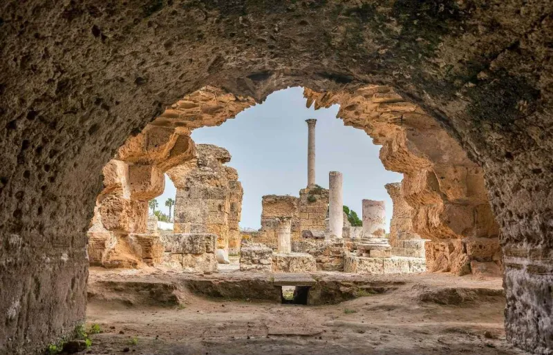 Ruines de Carthage, cité antique près de Tunis.