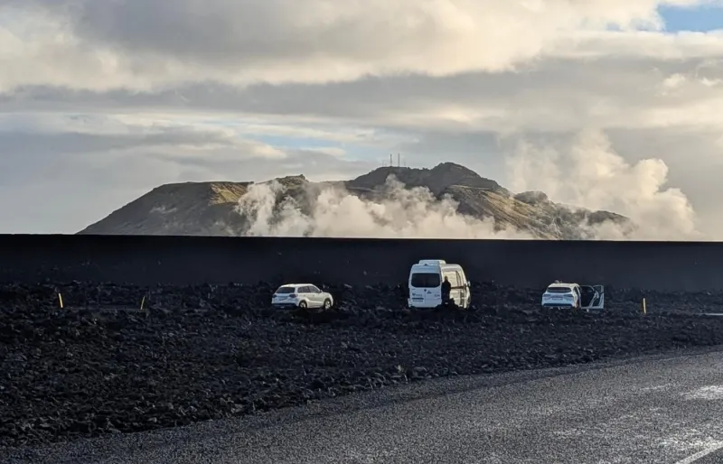 Un champ de lave en Islande.