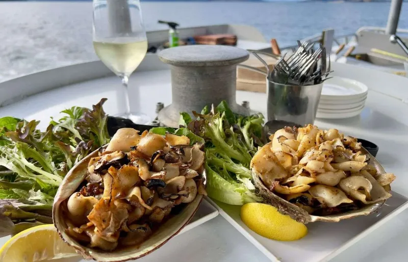 Régalez-vous de fruits de mer fraîchement pêchés à Hobart.