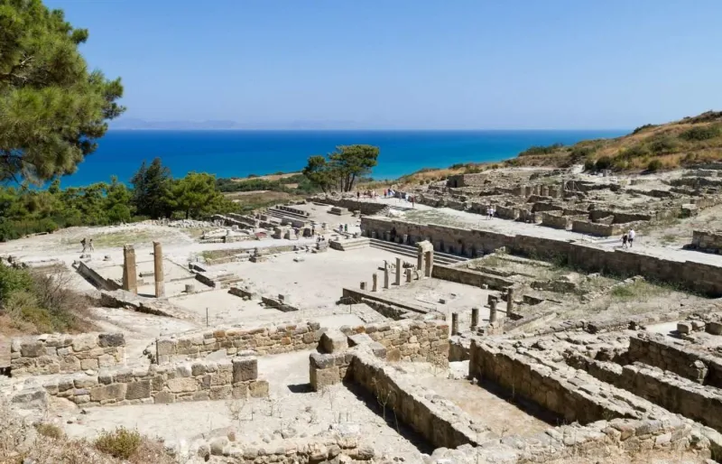 La cité antique de Kamiros à Rhodes.