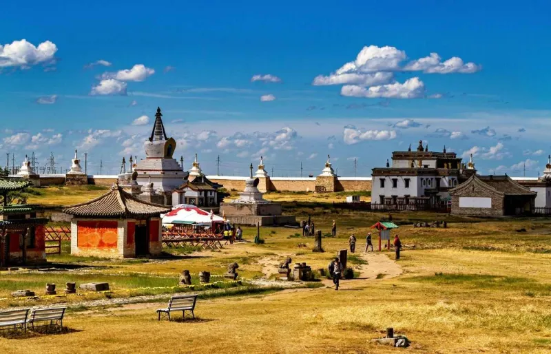 Les temples de Karakorum, ancienne capitale de l’empire mongol.