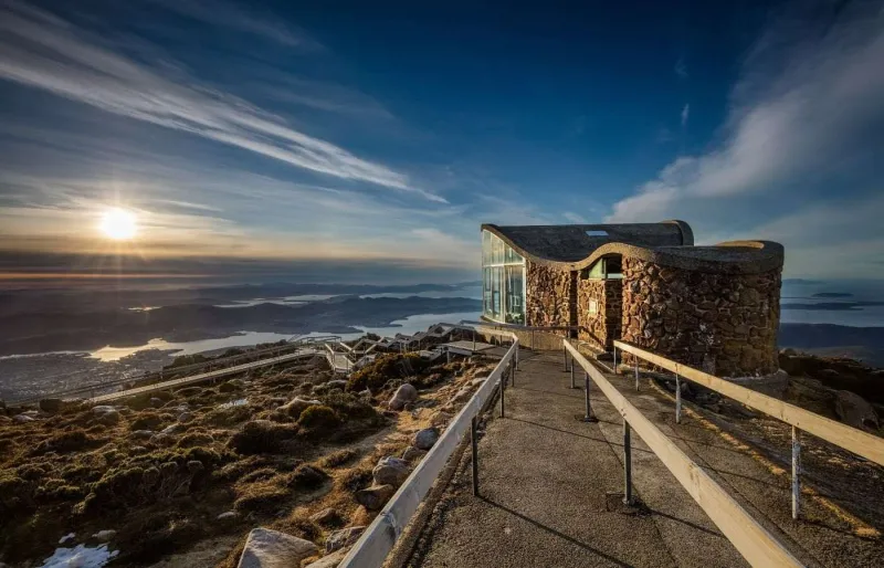 Le sommet du Mont Wellington, en périphérie d'Hobart.